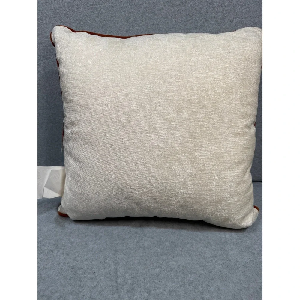 New Ashland Fall Pumpkin Throw Pillow 16x16 Harvest Floral‎ Autumn Decor Rustic